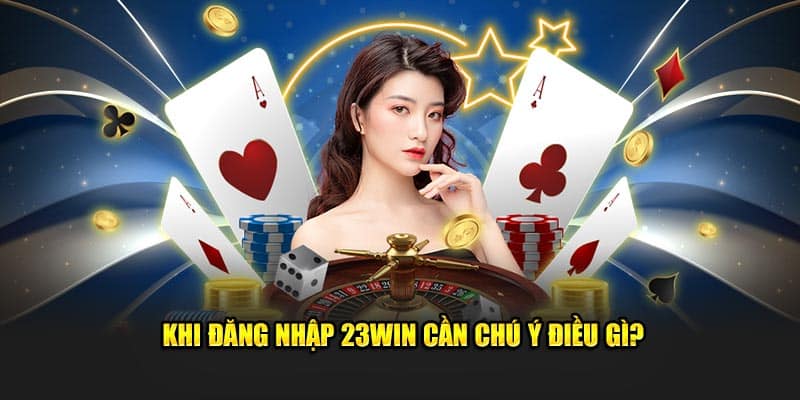 Khi đăng nhập 23WIN cần chú ý điều gì